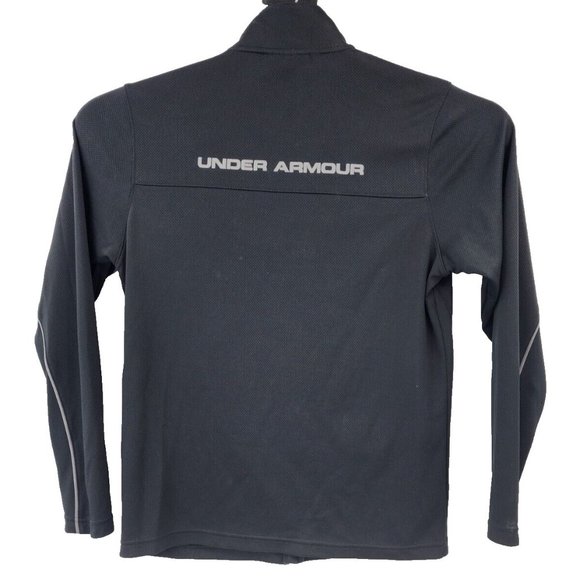 Under Armour Lightweight‎ Jacket Mens Size Medium Black Full Zip Long Sleeve - Picture 5 of 12